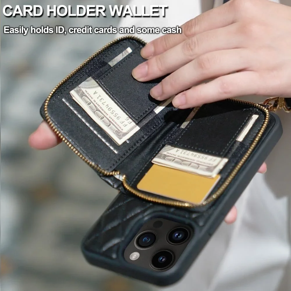 Lameeku quilted wallet